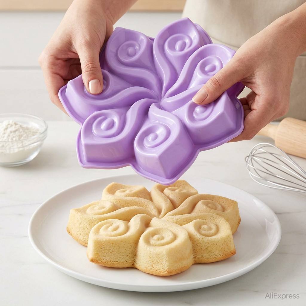 Large Flower Silicone Cake Mol - Kitchen Appliances On Sale 评论和价格