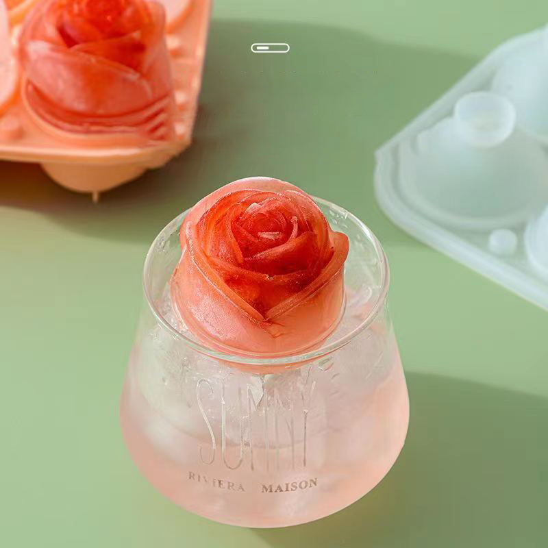 3D Rose Ice Molds 4 Holes Ice  - Kitchen Appliances On Sale 评论和价格
