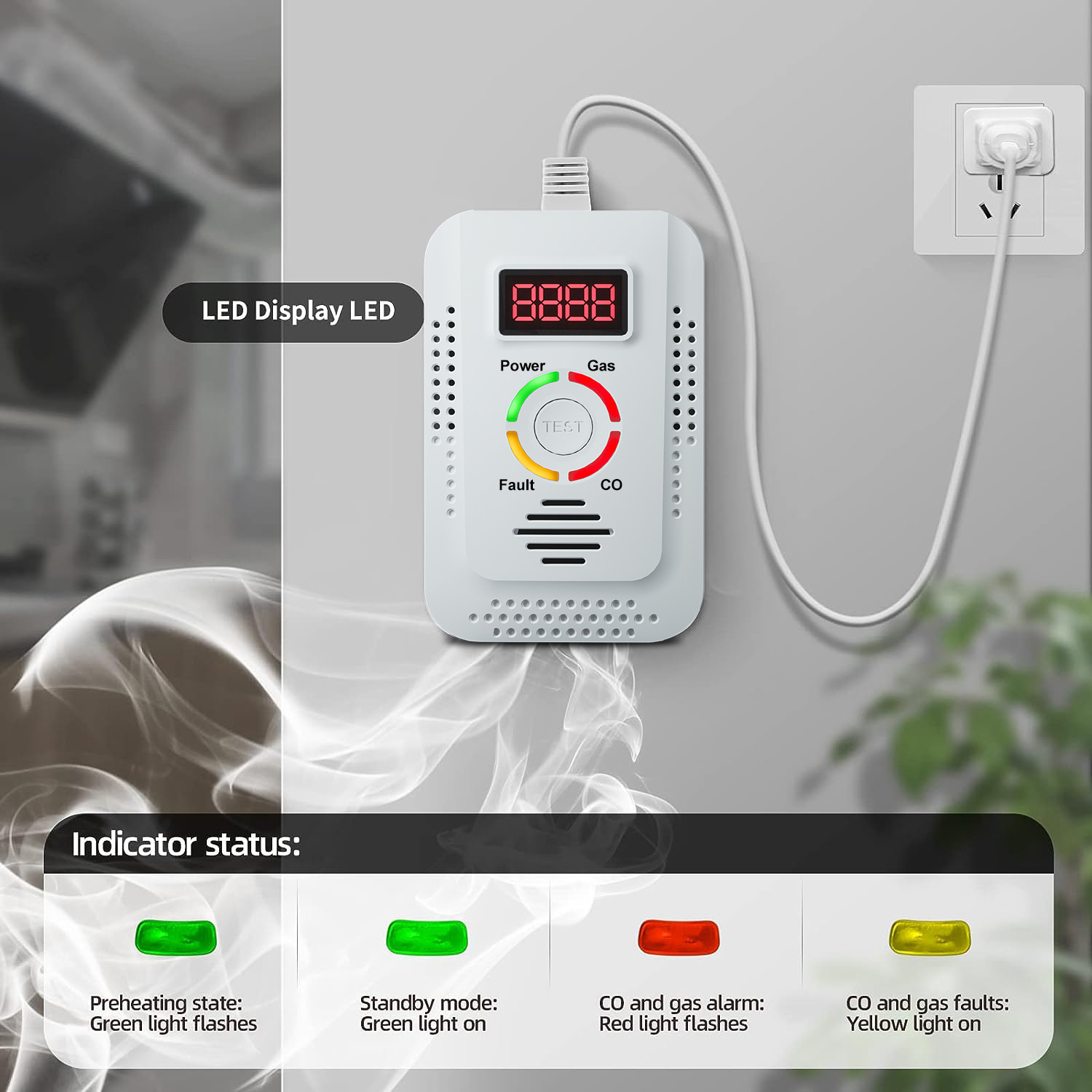 Natural Gas Detector 2in1 And  - Kitchen Appliances Video 评论和价格