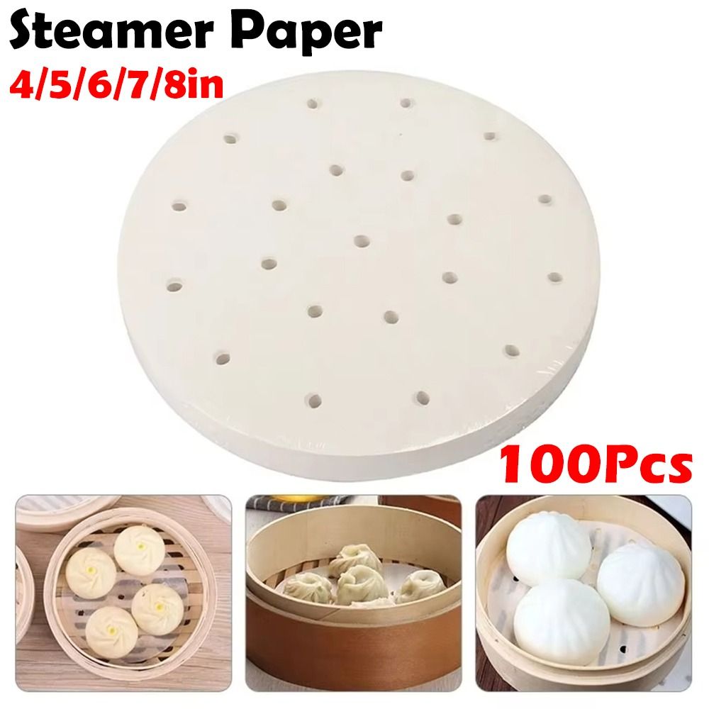 100Pcs Steamed Paper Steamed B - Kitchen Appliances Restaurant 评论和价格